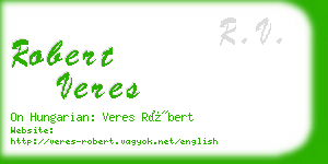 robert veres business card